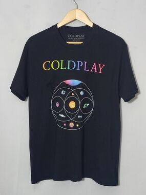 Official Coldplay Music of the Spheres Live 2025 Tour Shirt Medium Unisex Colour